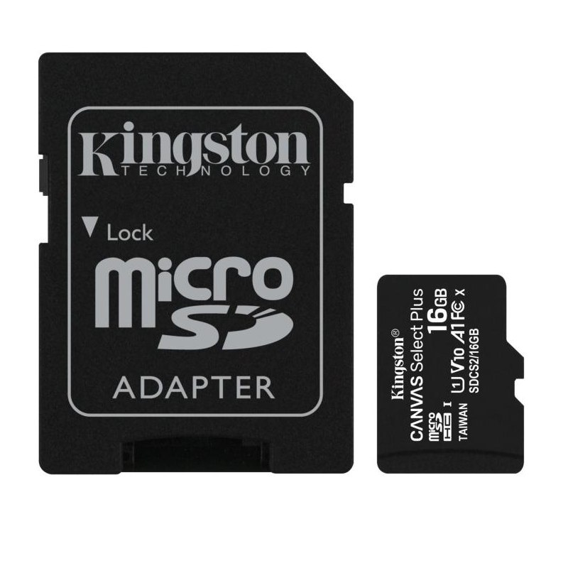 Eladó Már csak volt!!! Memória-kártya 16GB SD micro (SDHC Class 10 A1) Kingston Canvas Select - olcsó, Új Eladó Már csak volt!!! - Miskolc ( Borsod-Abaúj-Zemplén ) fotó
