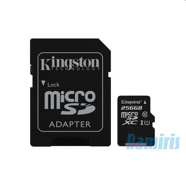 Eladó Már csak volt!!! Memória-kártya 256GB SD micro Kingston Canvas Select 80R SDXC Class 10 UHS-I SDC - olcsó, Új Eladó Már csak volt!!! - Miskolc ( Borsod-Abaúj-Zemplén ) fotó