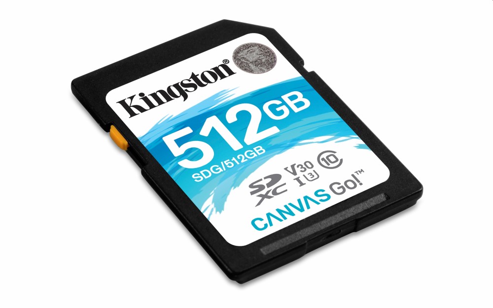 Eladó Már csak volt!!! Memória-kártya 512GB SD (SDXC Class 10 UHS-I U3) Kingston Canvas Go SDG 512GB - olcsó, Új Eladó Már csak volt!!! - Miskolc ( Borsod-Abaúj-Zemplén ) fotó