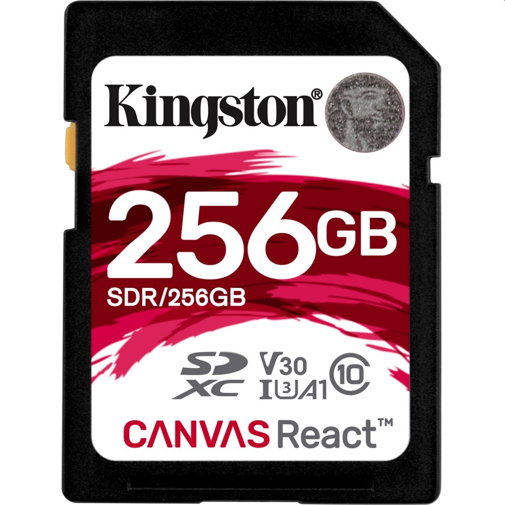Eladó Már csak volt!!! Memória-kártya 256GB SD Class 10 UHS-I U3 Kingston Canvas React SDXC  SDR 256GB - olcsó, Új Eladó Már csak volt!!! - Miskolc ( Borsod-Abaúj-Zemplén ) fotó