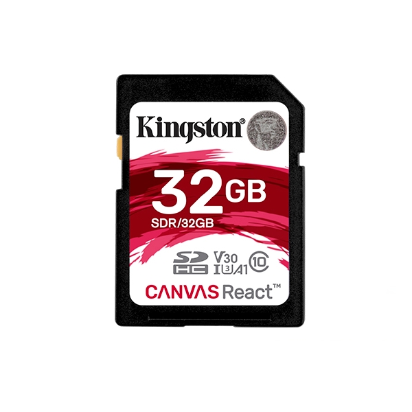 Eladó Már csak volt!!! Memória-kártya 32GB SD SDHC Class 10  UHS-I U3 Kingston Canvas React (SDR 32GB) - olcsó, Új Eladó Már csak volt!!! - Miskolc ( Borsod-Abaúj-Zemplén ) fotó