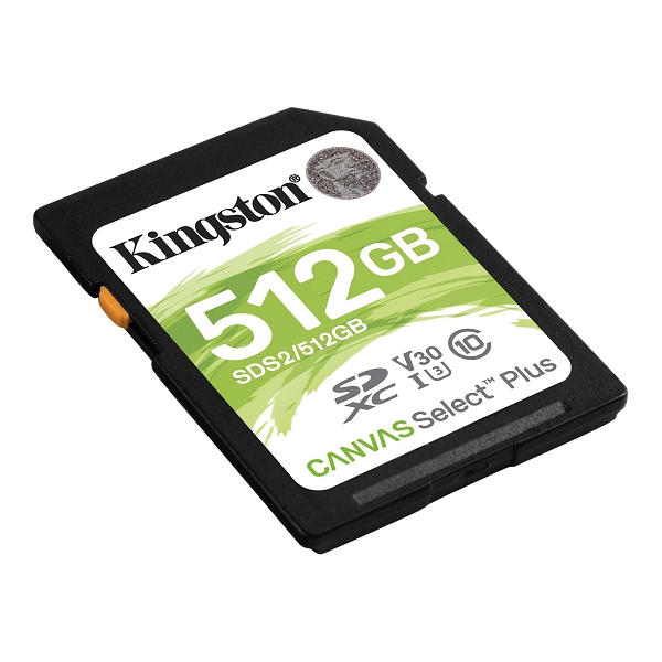 Eladó Memória-kártya 512GB SD SDXC Class 10 UHS-I U3 Kingston Canvas Select Plus - olcsó, Új Eladó - Miskolc ( Borsod-Abaúj-Zemplén ) fotó