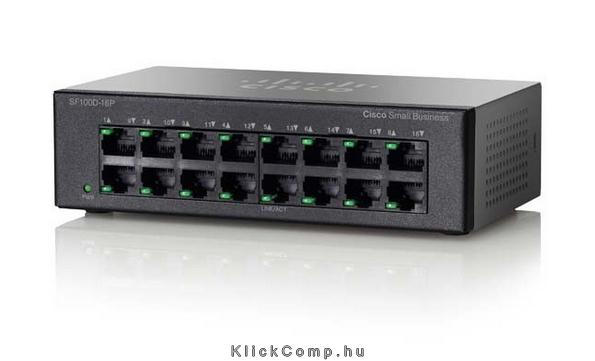 Eladó Már csak volt!!! Cisco SF100D-16P 16-Port 10 100 PoE Desktop Switch - olcsó, Új Eladó Már csak volt!!! - Miskolc ( Borsod-Abaúj-Zemplén ) fotó