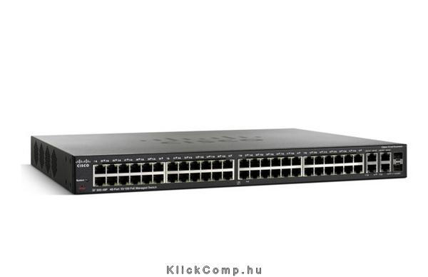 Eladó Már csak volt!!! Cisco SF300-48PP 48 LAN 10 100Mbps, 2 miniGBIC, 2 RJ45 menedzselhető PoEPlus rac - olcsó, Új Eladó Már csak volt!!! - Miskolc ( Borsod-Abaúj-Zemplén ) fotó