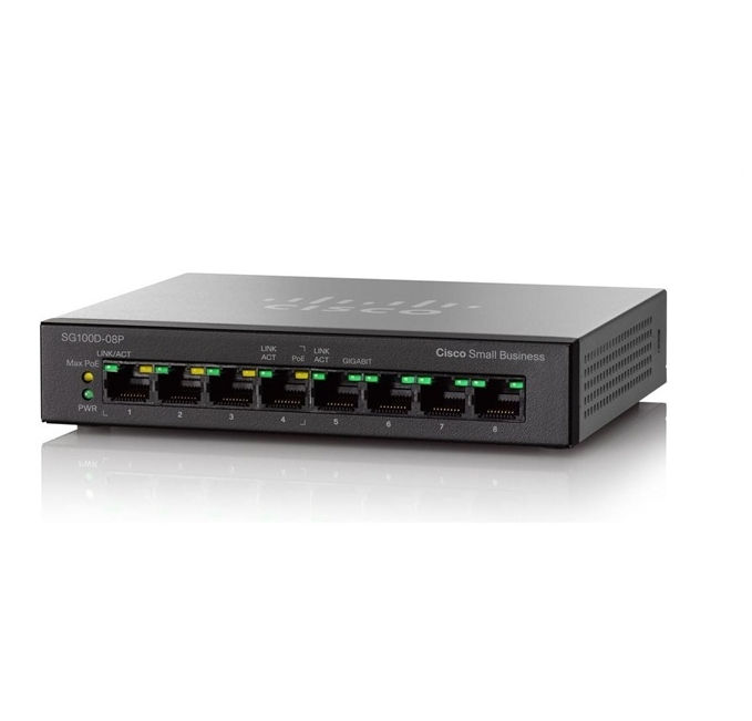 Eladó Már csak volt!!! Cisco SG100D-08P 8port 10 100 1000Mbps LAN asztali switch - olcsó, Új Eladó Már csak volt!!! - Miskolc ( Borsod-Abaúj-Zemplén ) fotó