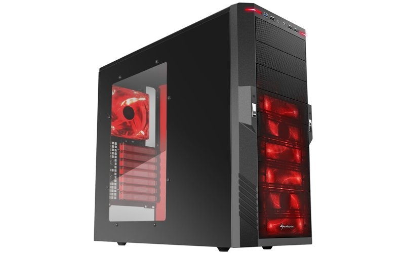 Eladó Már csak volt!!! Számítógépház ATX mATX alsó táp 3x120mm LED 2xUSB3.0 2xUSB I O SHARKOON T9 Value - olcsó, Új Eladó Már csak volt!!! - Miskolc ( Borsod-Abaúj-Zemplén ) fotó