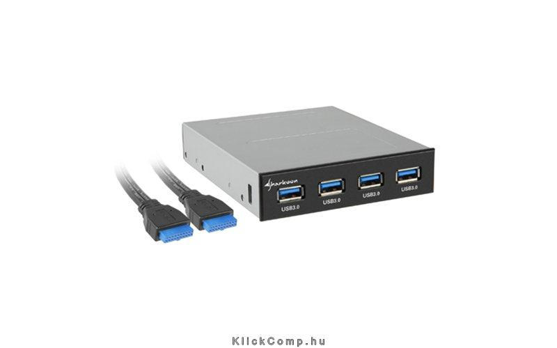 Eladó Már csak volt!!! USB3.0 Hub Beépíthető Frontpanel C 3,5" helyre építhető; 4port; USB3.0; fekete; - olcsó, Új Eladó Már csak volt!!! - Miskolc ( Borsod-Abaúj-Zemplén ) fotó