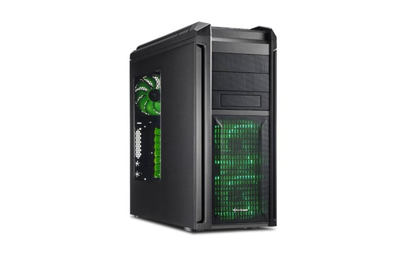 Eladó Már csak volt!!! Sharkoon Számítógépház - Tauron (fekete; zöld belső; ATX,mATX; alsó táp; 3x120mm - olcsó, Új Eladó Már csak volt!!! - Miskolc ( Borsod-Abaúj-Zemplén ) fotó