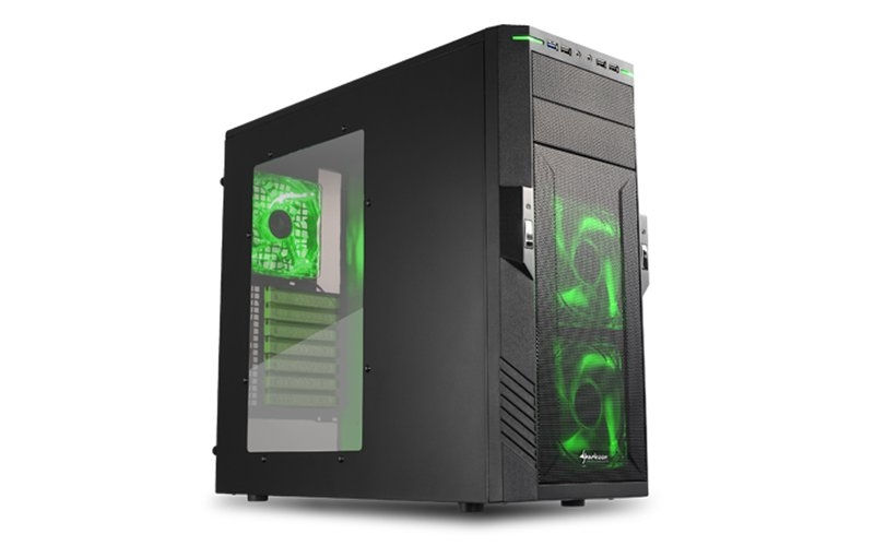 Eladó Már csak volt!!! Számítógépház ATX mATX alsó táp 3x120mm v. 2xUSB3.0 2xUSB I O SHARKOON T28 feket - olcsó, Új Eladó Már csak volt!!! - Miskolc ( Borsod-Abaúj-Zemplén ) fotó