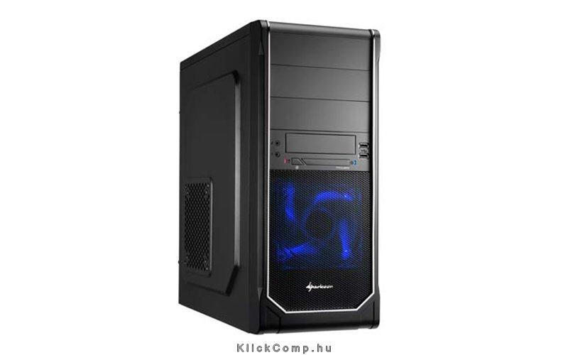 Eladó Már csak volt!!! Sharkoon Számítógépház VS3-S Chrome fekete; Króm betét Plus 1x120mm kék ventilát - olcsó, Új Eladó Már csak volt!!! - Miskolc ( Borsod-Abaúj-Zemplén ) fotó