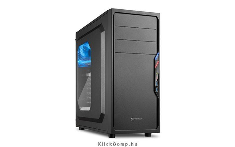 Eladó Már csak volt!!! Számítógépház ATXmATX mITX 2xUSB3.0 I O SHARKOON VS4-W fekete fekete belső ablak - olcsó, Új Eladó Már csak volt!!! - Miskolc ( Borsod-Abaúj-Zemplén ) fotó