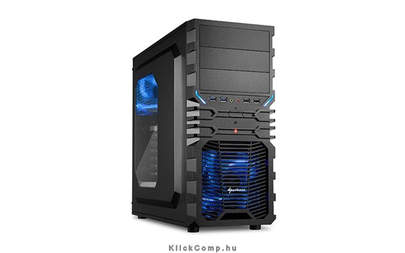 Eladó Már csak volt!!! Számítógépház ATX mATX mITX 2x120mm LED 2xUSB3.0 I O SHARKOON VG4-W Blue fekete - olcsó, Új Eladó Már csak volt!!! - Miskolc ( Borsod-Abaúj-Zemplén ) fotó