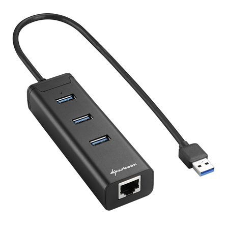 Eladó Már csak volt!!! USB Hub 3 port USB3.0 Plus 1port RJ45 Aluminium Hub PlusRJ45 Fekete - olcsó, Új Eladó Már csak volt!!! - Miskolc ( Borsod-Abaúj-Zemplén ) fotó