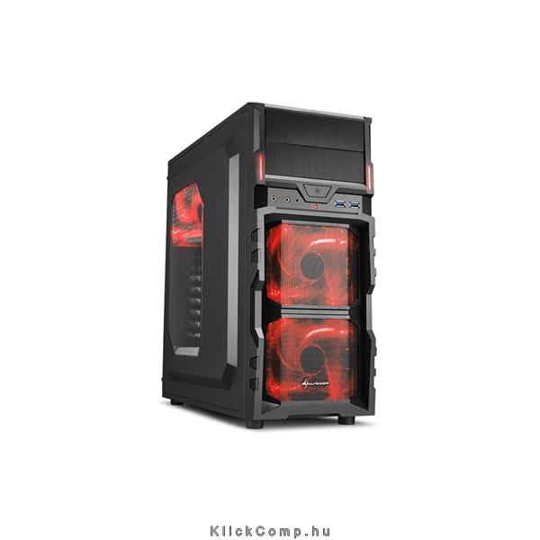Eladó Már csak volt!!! Számítógépház ATX mATX alsó táp 1x120mm Sharkoon VG5-W - olcsó, Új Eladó Már csak volt!!! - Miskolc ( Borsod-Abaúj-Zemplén ) fotó