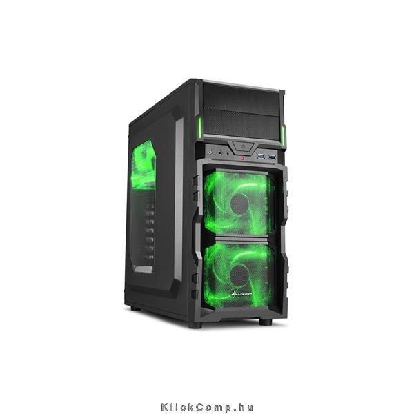 Eladó Már csak volt!!! Számítógépház ATX mATX alsó táp 1x120mm Sharkoon VG5-W - olcsó, Új Eladó Már csak volt!!! - Miskolc ( Borsod-Abaúj-Zemplén ) fotó
