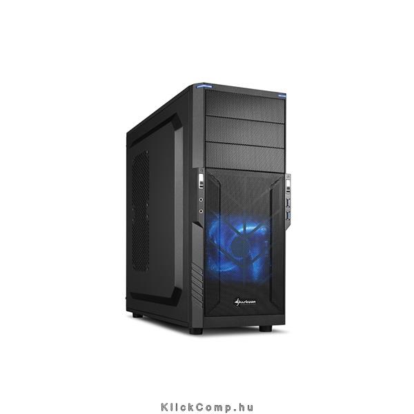 Eladó Már csak volt!!! Számítógépház ATX mATX alsó táp 1x120mm Sharkoon T3-V - olcsó, Új Eladó Már csak volt!!! - Miskolc ( Borsod-Abaúj-Zemplén ) fotó