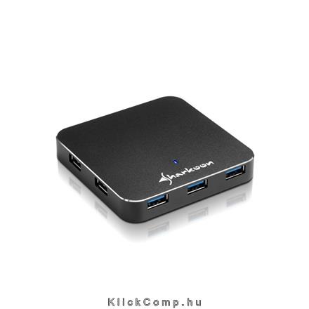 Eladó Már csak volt!!! USB Hub 7port USB3.0 Power Adapter Aluminium Slim Hub Fekete - olcsó, Új Eladó Már csak volt!!! - Miskolc ( Borsod-Abaúj-Zemplén ) fotó