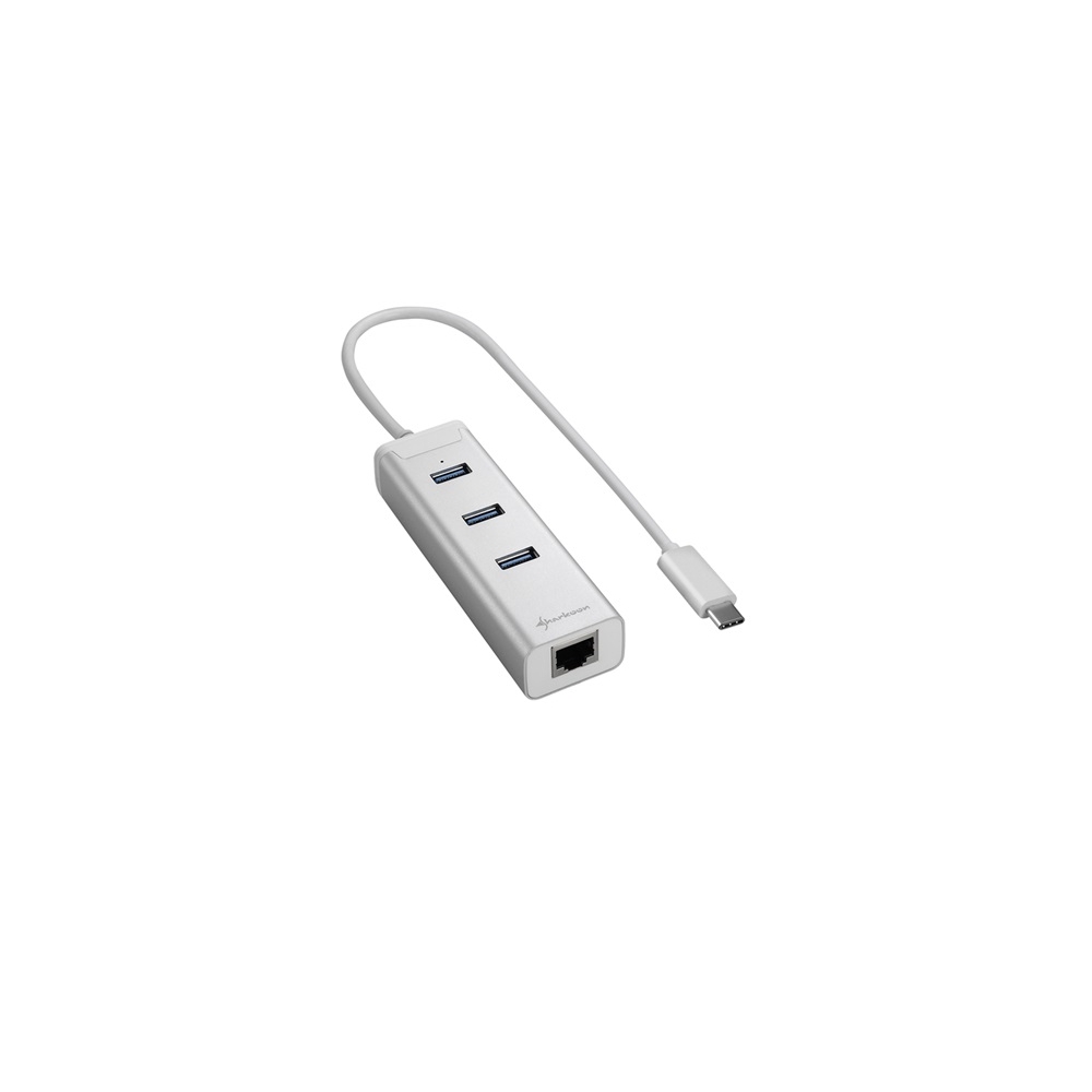 Eladó Már csak volt!!! USB Hub USB3.0 3port PlusRJ45 Type C Aluminium Hub Fekete - olcsó, Új Eladó Már csak volt!!! - Miskolc ( Borsod-Abaúj-Zemplén ) fotó