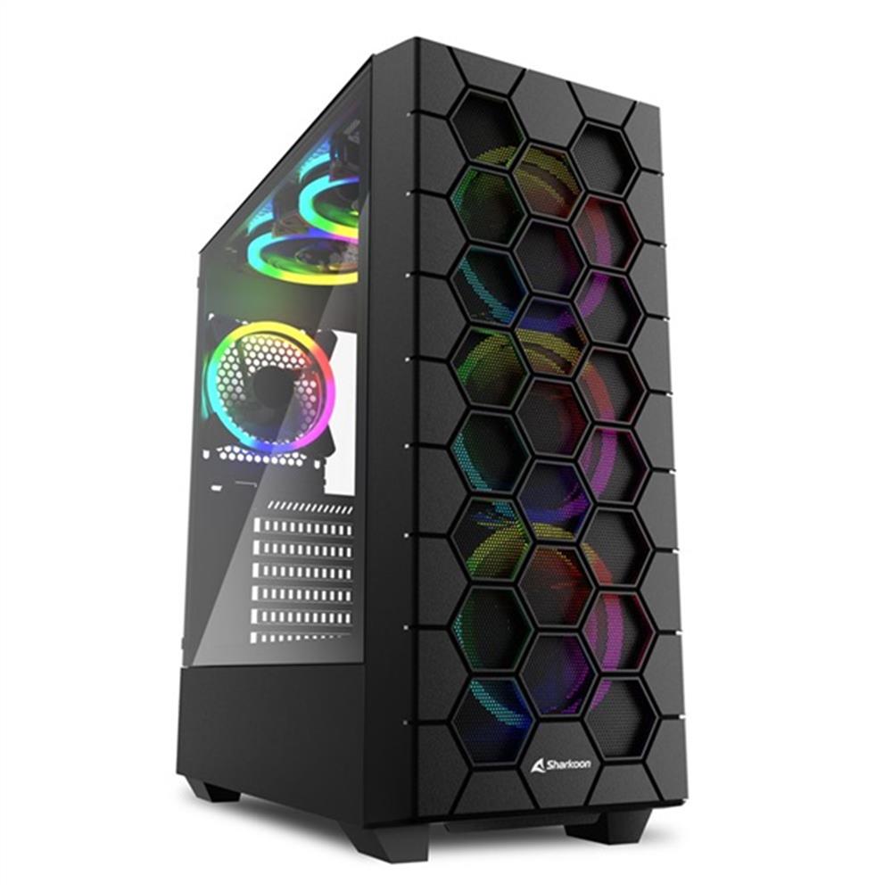 Eladó Számítógépház ATX ház Sharkoon RGB Hex MidTower - olcsó, Új Eladó - Miskolc ( Borsod-Abaúj-Zemplén ) fotó