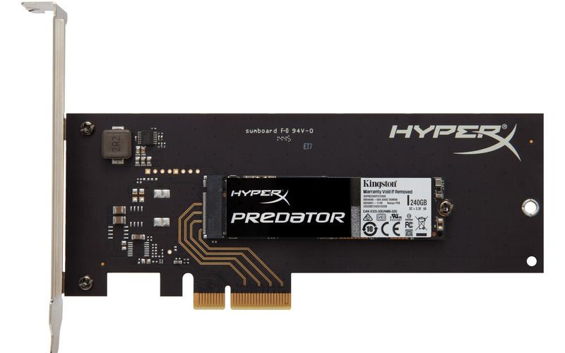 Eladó Már csak volt!!! 240GB SSD PCIe HHHL Kingston HyperX Predator SHPM2280P2H 240G - olcsó, Új Eladó Már csak volt!!! - Miskolc ( Borsod-Abaúj-Zemplén ) fotó