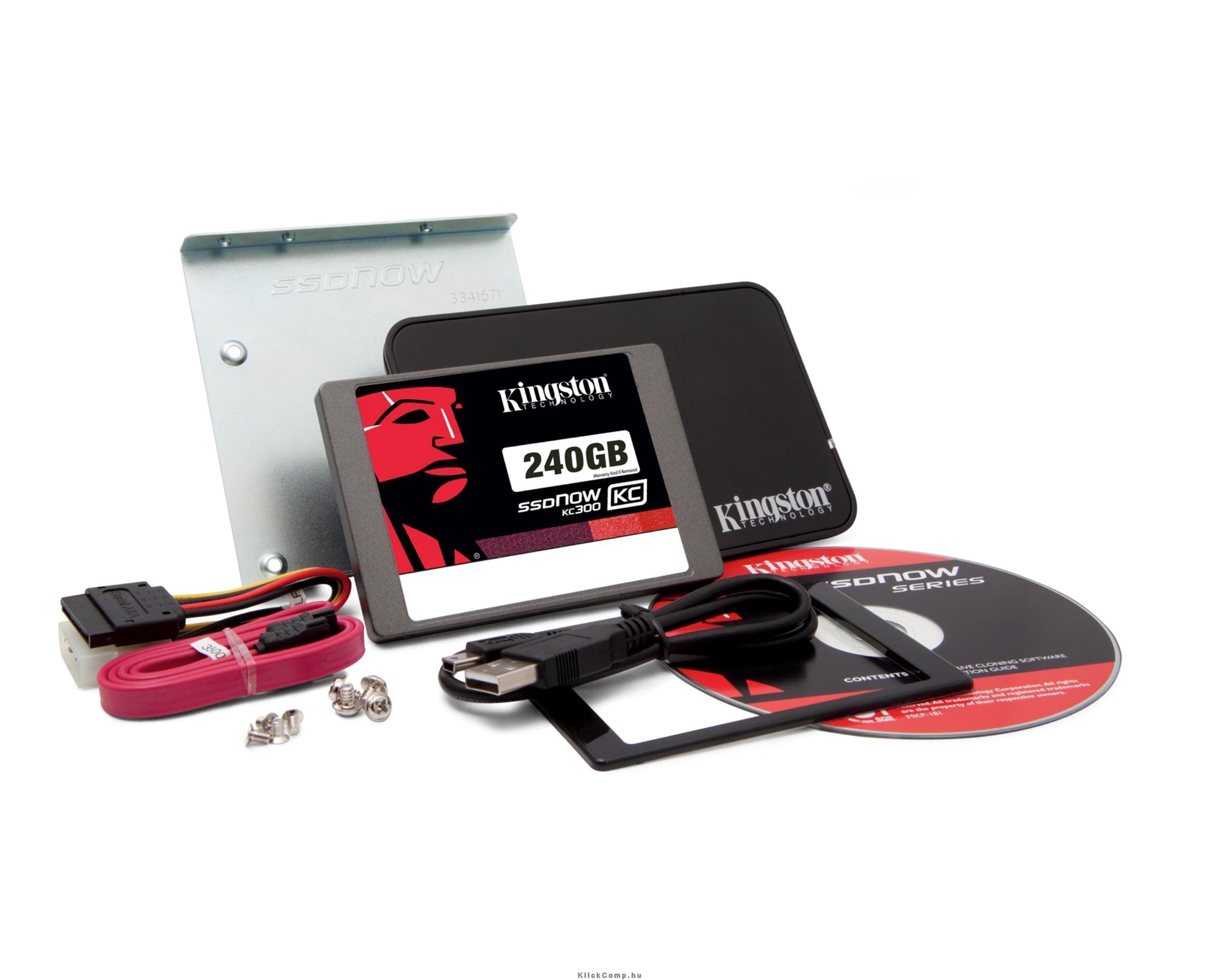 Eladó Már csak volt!!! 240GB SSD SATA3 2,5" 7mm KINGSTON SKC300S3B7A 240G Upgrade Kit - olcsó, Új Eladó Már csak volt!!! - Miskolc ( Borsod-Abaúj-Zemplén ) fotó