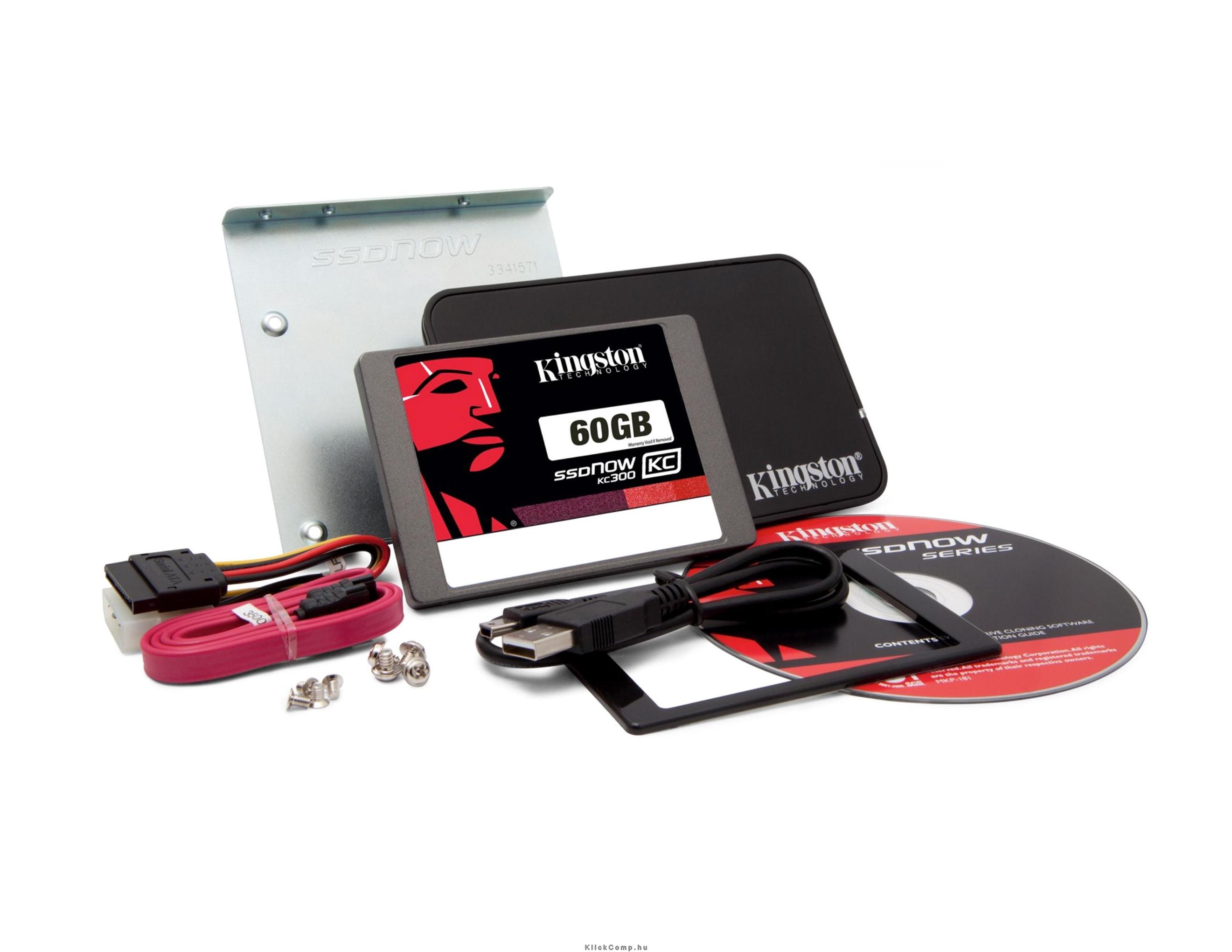 Eladó Már csak volt!!! 60GB SSD SATA3 2,5" 7mm KINGSTON SKC300S3B7A 60G Upgrade Kit - olcsó, Új Eladó Már csak volt!!! - Miskolc ( Borsod-Abaúj-Zemplén ) fotó