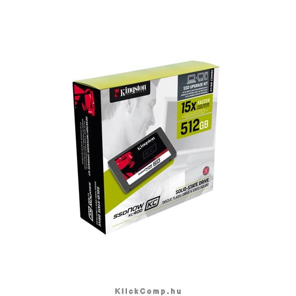 Eladó Már csak volt!!! 512GB SSD SATA3 2,5" 7mm Kingston SKC400S3B7A 512G Upgrade Kit - olcsó, Új Eladó Már csak volt!!! - Miskolc ( Borsod-Abaúj-Zemplén ) fotó