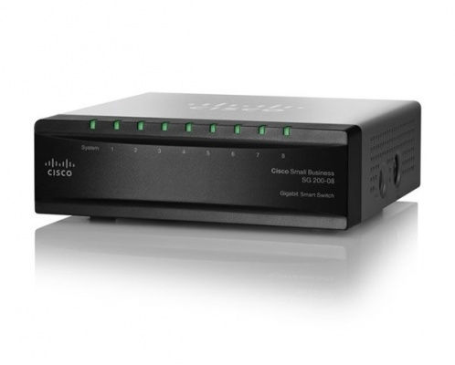 Eladó Már csak volt!!! Cisco SG200-08 8 LAN 10 100 1000Mbps Smart menedzselhető asztali switch - olcsó, Új Eladó Már csak volt!!! - Miskolc ( Borsod-Abaúj-Zemplén ) fotó