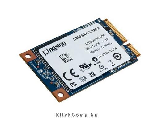 Eladó Már csak volt!!! 120GB SSD mSATA KINGSTON SMS200S3 120G - olcsó, Új Eladó Már csak volt!!! - Miskolc ( Borsod-Abaúj-Zemplén ) fotó