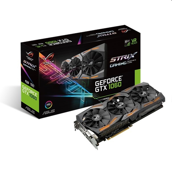 Eladó Már csak volt!!! VGA GTX1060 ASUS videokártya nVidia STRIX-GTX1060-6G-GAMING - olcsó, Új Eladó Már csak volt!!! - Miskolc ( Borsod-Abaúj-Zemplén ) fotó