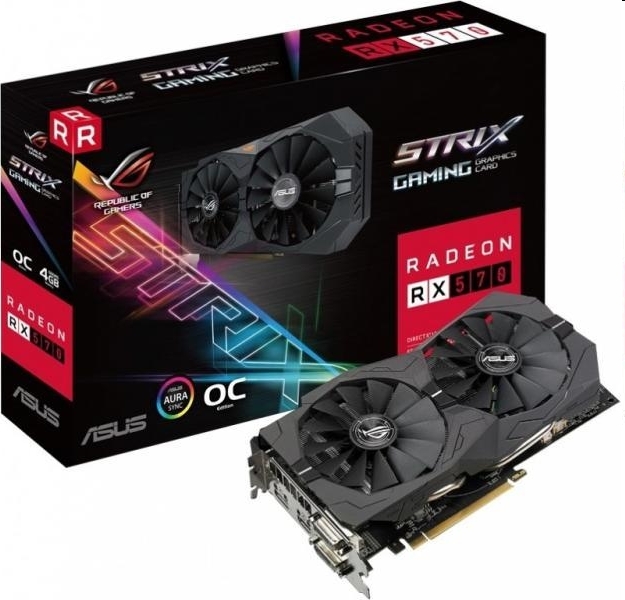 Eladó Már csak volt!!! VGA RX570 ASUS videokártya AMD ROG STRIX RX570-O4G GAMING - olcsó, Új Eladó Már csak volt!!! - Miskolc ( Borsod-Abaúj-Zemplén ) fotó