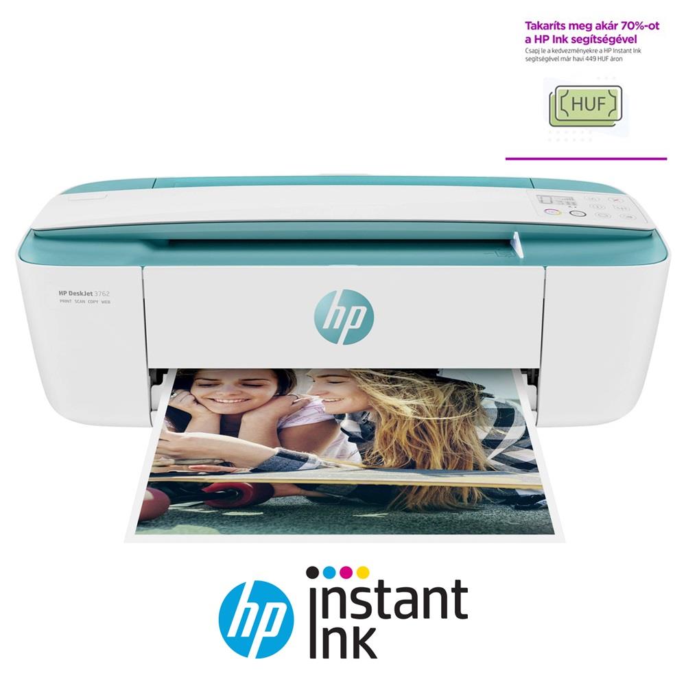 Eladó Már csak volt!!! MFP tintasugaras A4 színes HP DeskJet 3762 Instant Ink ready nyomtató - olcsó, Új Eladó Már csak volt!!! - Miskolc ( Borsod-Abaúj-Zemplén ) fotó