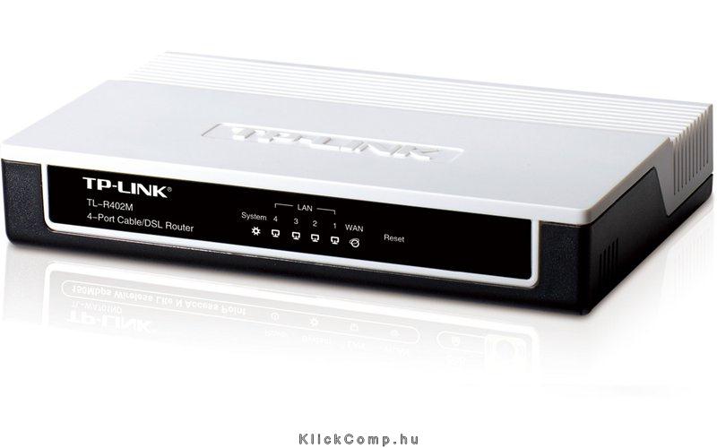 Eladó Már csak volt!!! TP-Link TL-R402M Vezetékes (4 10 100Mbps LAN) ADSL Kábel router - olcsó, Új Eladó Már csak volt!!! - Miskolc ( Borsod-Abaúj-Zemplén ) fotó