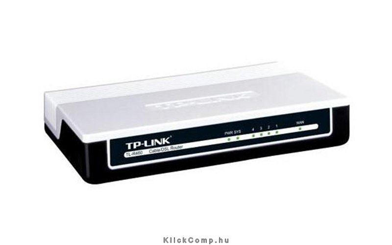 Eladó Már csak volt!!! TP-Link TL-R460 vezetékes router (10 100Mbit s, 4 port) - olcsó, Új Eladó Már csak volt!!! - Miskolc ( Borsod-Abaúj-Zemplén ) fotó