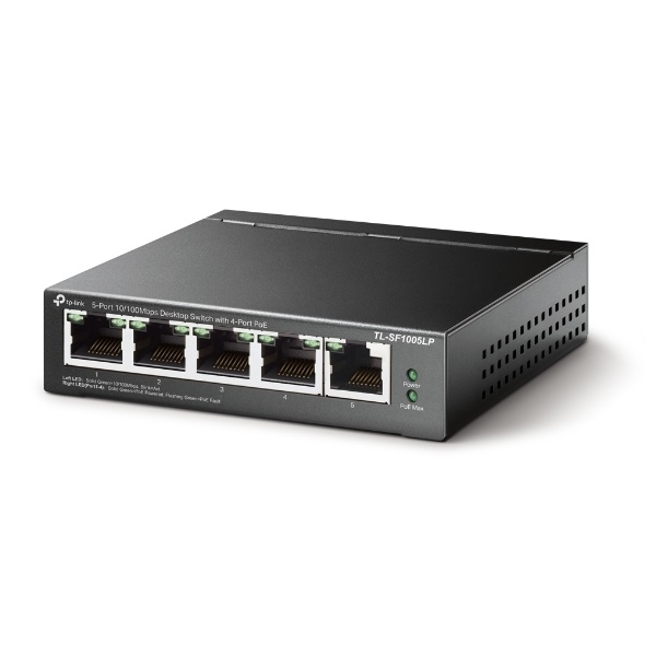 Eladó 5 Port Switch TP-LINK TL-SF1005LP 5-Port 10 100Mbps Desktop Switch with 4-Port P - olcsó, Új Eladó - Miskolc ( Borsod-Abaúj-Zemplén ) fotó