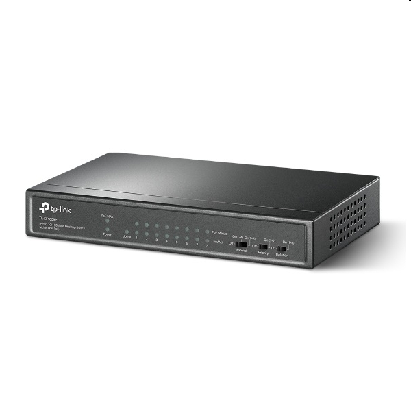 Eladó 9 Port Switch 10 100Mbps TP-LINK TL-SF1009P 9-Port Desktop Switch with 8-Port Po - olcsó, Új Eladó - Miskolc ( Borsod-Abaúj-Zemplén ) fotó