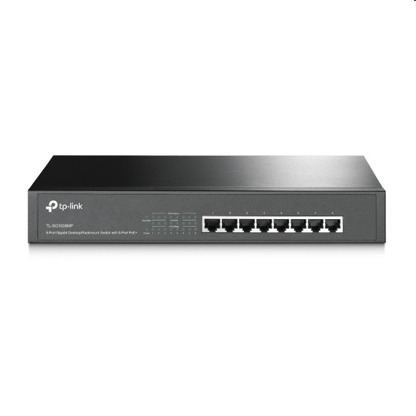 Eladó 8 Port Switch Gigabit TP-LINK TL-SG1008MP 8-Port Desktop Rackmount Switch with 8 - olcsó, Új Eladó - Miskolc ( Borsod-Abaúj-Zemplén ) fotó