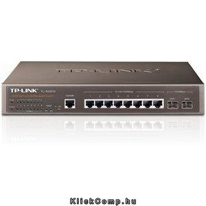 Eladó 8 port switch LAN 10 100 1000Mbps, 2 miniGBIC menedzselhető rack switch - olcsó, Új Eladó - Miskolc ( Borsod-Abaúj-Zemplén ) fotó