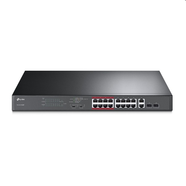 Eladó 18 Port Switch TP-LINK TL-SL1218MP 16-Port 10 100Mbps Plus 2-Port Gigabit Unmana - olcsó, Új Eladó - Miskolc ( Borsod-Abaúj-Zemplén ) fotó