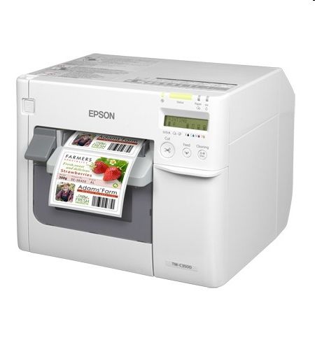 Eladó Már csak volt!!! Tintasugaras címke nyomtató színes USB Ethernet fehér Epson TM-C3500 - olcsó, Új Eladó Már csak volt!!! - Miskolc ( Borsod-Abaúj-Zemplén ) fotó