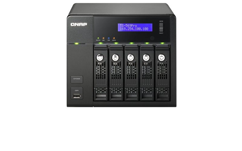 Eladó Már csak volt!!! QNAP TS-569 PRO NAS, 5 HDD hely, Olv.:220MB s, Írás: 219MB s, SATA, 2x RJ-45, 5x - olcsó, Új Eladó Már csak volt!!! - Miskolc ( Borsod-Abaúj-Zemplén ) fotó