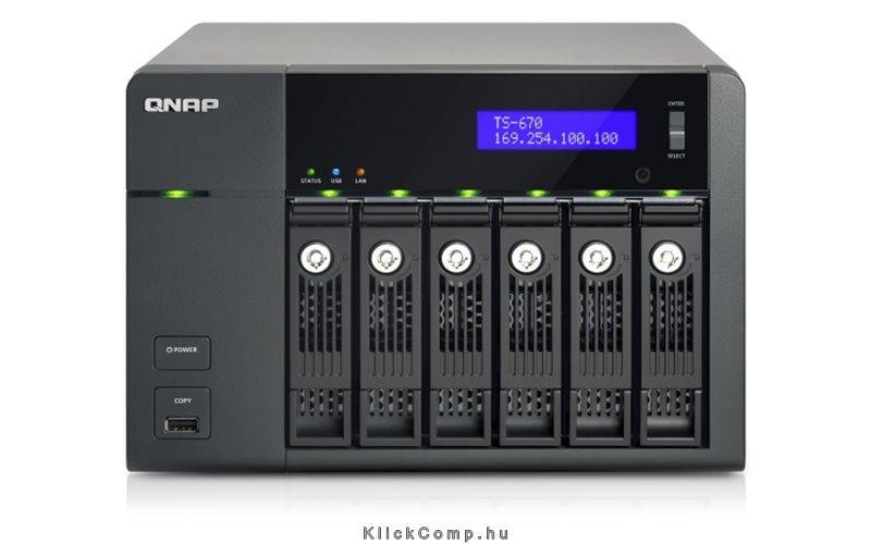 Eladó Már csak volt!!! QNAP TS-670 (NAS, 6 HDD hely, CPU: Dual Core 2,6GHz, RAM: 2GB, SATA, 2xRJ-45, 3x - olcsó, Új Eladó Már csak volt!!! - Miskolc ( Borsod-Abaúj-Zemplén ) fotó