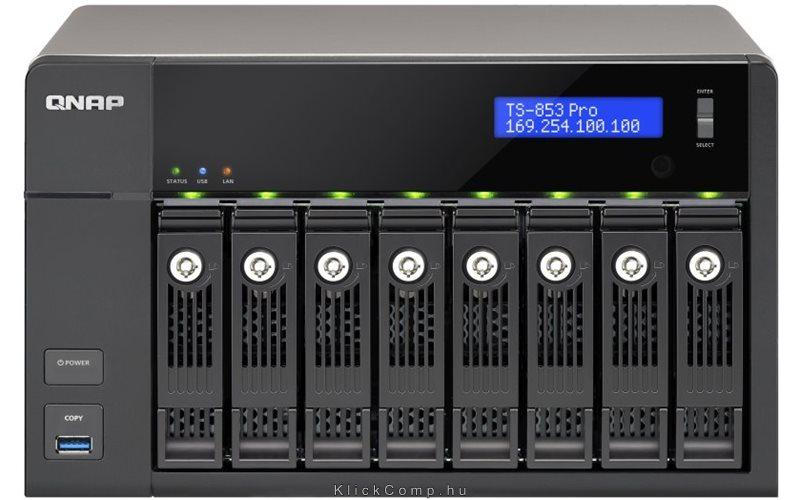 Eladó Már csak volt!!! NAS 8 db HDD SATA QNAP TS-853 PRO - olcsó, Új Eladó Már csak volt!!! - Miskolc ( Borsod-Abaúj-Zemplén ) fotó