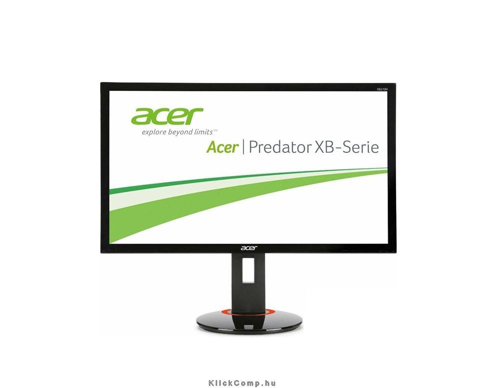 Eladó Már csak volt!!! Monitor 27" LED DisplayPort 144Hz-es Acer Predator XB270HAbprz - olcsó, Új Eladó Már csak volt!!! - Miskolc ( Borsod-Abaúj-Zemplén ) fotó
