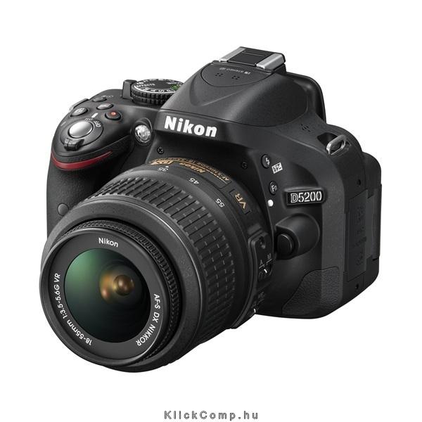 Eladó Már csak volt!!! Digitális tükörreflexes fényképezőgép Nikon D5200 Plus 18-55 VR kit fekete - olcsó, Új Eladó Már csak volt!!! - Miskolc ( Borsod-Abaúj-Zemplén ) fotó