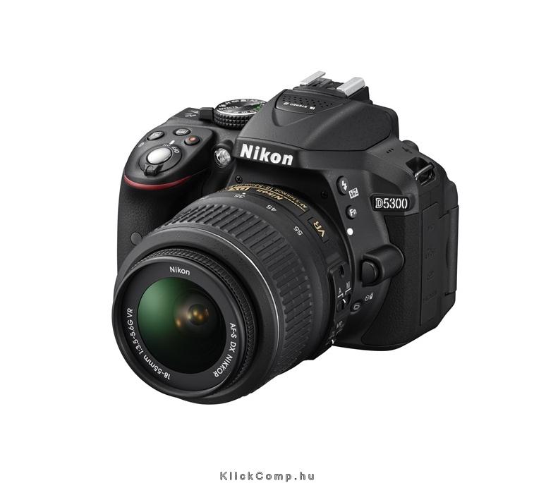 Eladó Már csak volt!!! Tükörreflexes fényképezőgép Nikon D5300 Plus 18-55VR Fekete digitális - olcsó, Új Eladó Már csak volt!!! - Miskolc ( Borsod-Abaúj-Zemplén ) fotó
