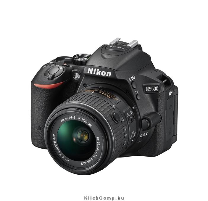 Eladó Már csak volt!!! Tükörreflexes fényképezőgép Nikon D5500 Plus 18-55VR II Kit fekete digitális - olcsó, Új Eladó Már csak volt!!! - Miskolc ( Borsod-Abaúj-Zemplén ) fotó