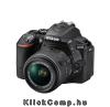 Eladó Már csak volt!!! Tükörreflexes fényképezőgép Nikon D5500 Plus 18-55VR II Kit fekete digitális - olcsó, Új Eladó Már csak volt!!! - Miskolc ( Borsod-Abaúj-Zemplén ) fotó 1