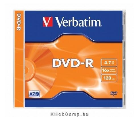 Eladó Már csak volt!!! DVD-R lemez, AZO, 4,7GB, 16x, normál tok, VERBATIM - olcsó, Új Eladó Már csak volt!!! - Miskolc ( Borsod-Abaúj-Zemplén ) fotó