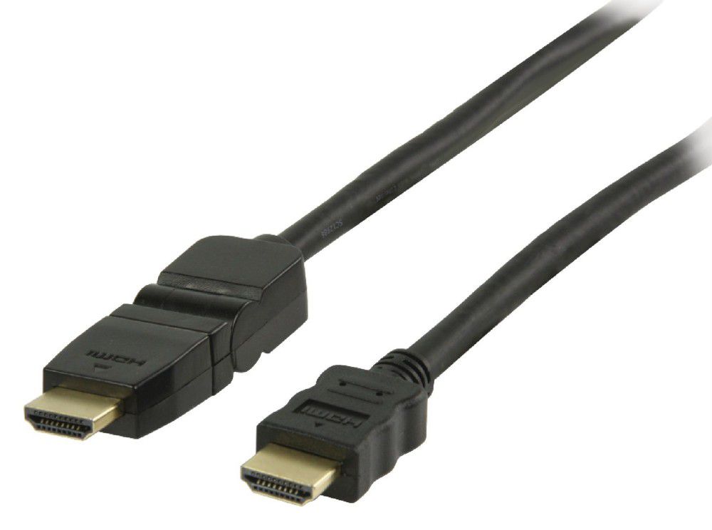 Eladó Már csak volt!!! HDMI kábel 1.4 HDMI csatlakozó HDMI csatlakozó, forgatható, 1,00 m, fekete - olcsó, Új Eladó Már csak volt!!! - Miskolc ( Borsod-Abaúj-Zemplén ) fotó